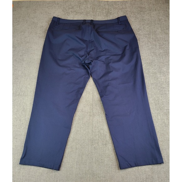 Rhone Pants Mens 38X25 Navy Commuter Classic Straight Leg Performance Golf Chino - Picture 3 of 11